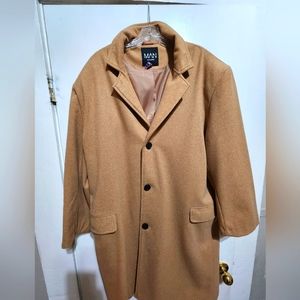 Long, tan overcoat 3xl